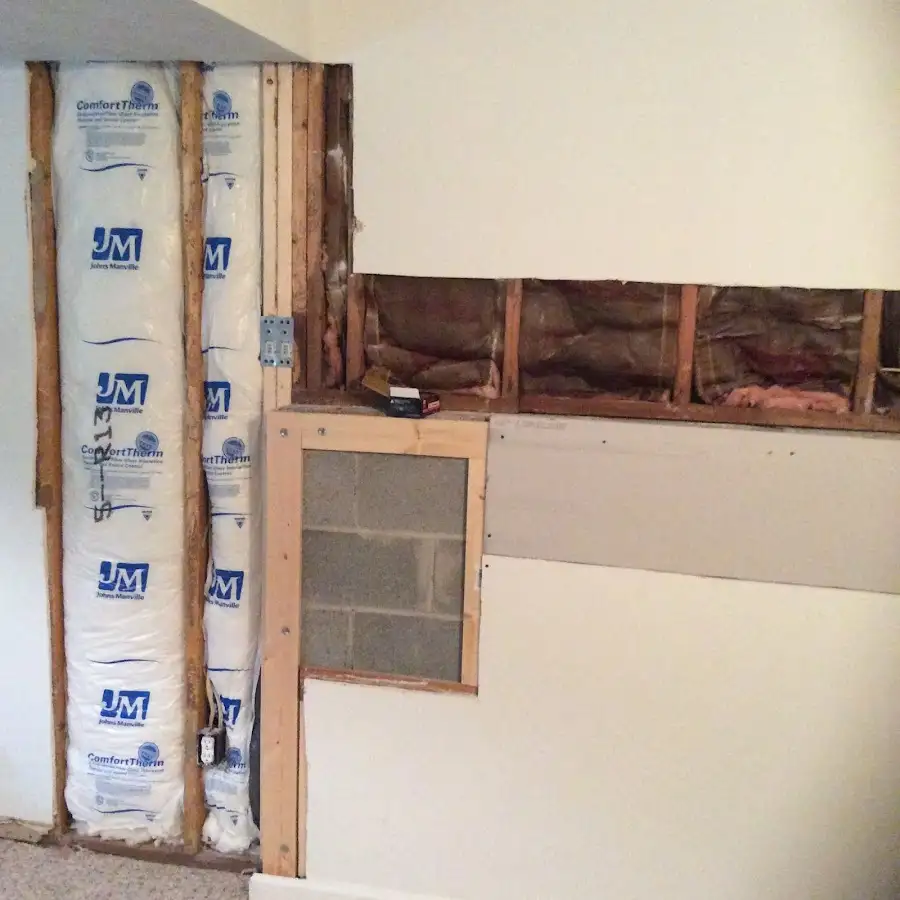 Wall insulation replacement during Structural Drying in San Angelo